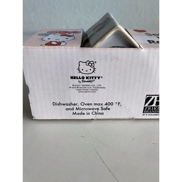 Set Of 2 Sanrio Hello Kitty Valentine Heart Shaped Ramekins Love Sunglasses NEW - Picture 8 of 14